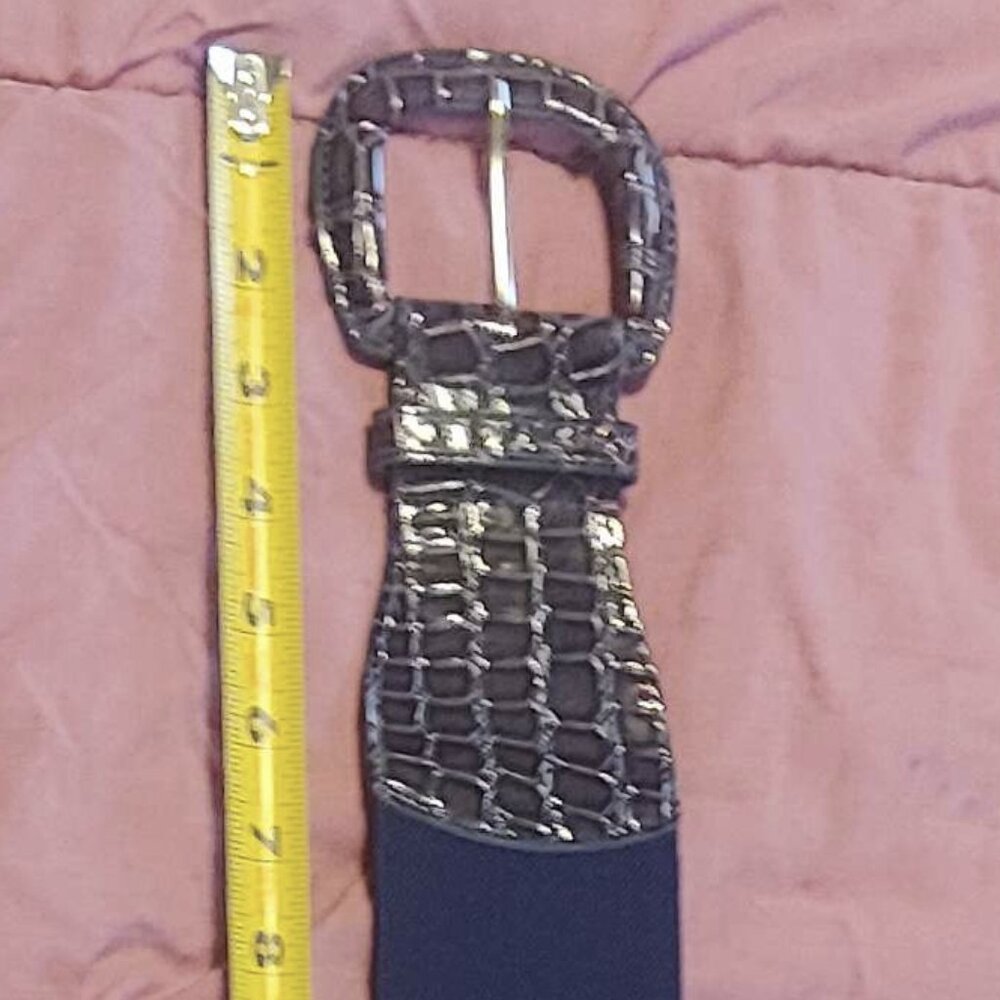 New York & Company blue alligator belt